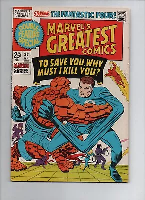 Marvel's Greatest Comics No.32 Vf 1971 Stan Lee Story Marvel *sharp* Kirby Art • $16.99