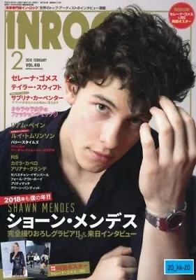 Magazine INROCK Feb 2018 Shawn Mendes Cover Selena Gomez R5 Poster Taylor Swift • $34.80