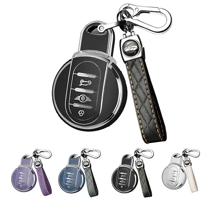 TPU Remote Fob For Bmw MINI F55 F57 F60 R55 R56 R57 Auto Key Cover Case Shell • $19.79