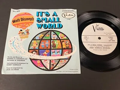 Walt Disney's It's A Small World 7  Record - Vista F-483 • $19.99