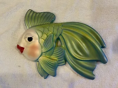 Vintage 1971 Miller Studio  Chalkware Fish - Green Mom • $40