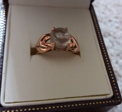 New 9k Csarite (Cats Eye) Rose Gold Ring– Size T ½  Fab Piece Of Jewellery • $435.22