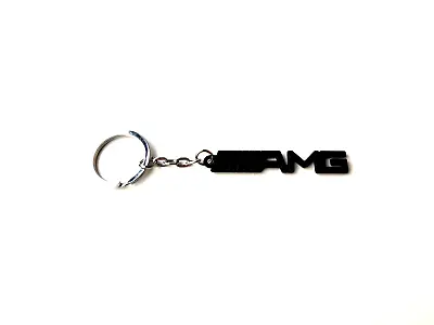 Matte Black Classic Mercedes Benz AMG Car Key Ring Chain Gift Keyring • $9.95