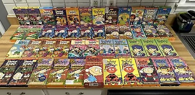 HUGE LOT  47 Rugrats VHS Tapes Nickelodeon 90s • $70