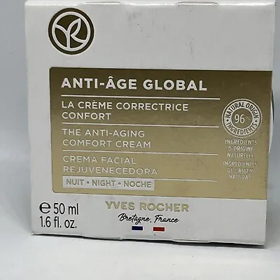 $57.05 • Buy Yves Rocher Anti-Age Global Rejuvenating Night Face Cream 1.6 Fl Oz