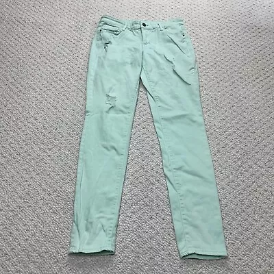 Old Navy Rockstar Skinny Jeans Womens 6 Regular Mint Green Denim 30x29 Ladies • $9.49