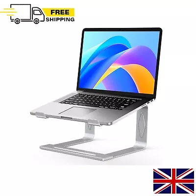 Tonmom Laptop Stand For Desk Metal Laptop Riser Holder Removable Notebook • £11.89