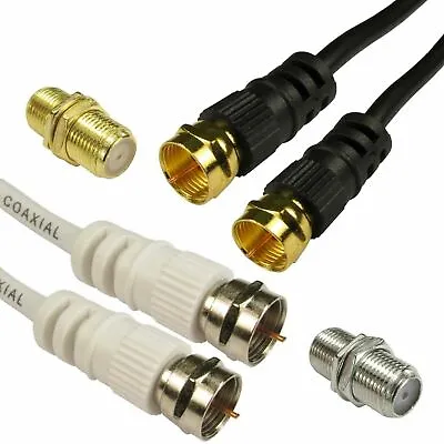 Coaxial Satellite Cable F Type Aerial Lead Male To M Sky Virgin Media Extension • £2.99