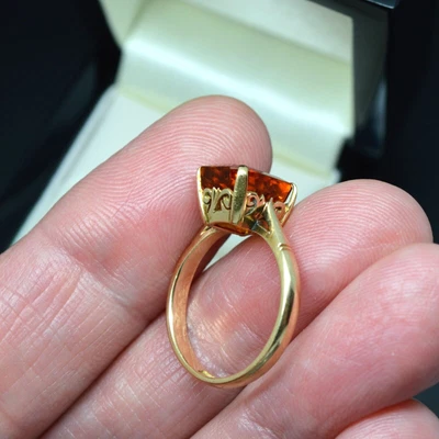 £275 • Buy Fine Jewellery · 18ct 18k 750 Yellow Gold Citrine Dress Ring · Size M