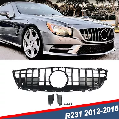 For Mercedes-Benz SL-CLASS R231 2013-2016 Gloss Black GTR Front Grill Grille US • $167.99