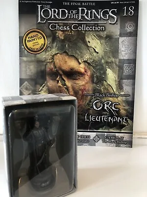 £11.99 • Buy Eaglemoss Lord Of The Rings Chess Collection Set 1. Orc Lieutenant & Mag No. 18