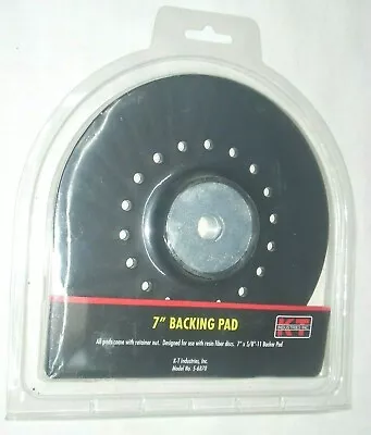 KT Industries 5-6870 Backup Pad W Nut 7 X 5/8-11 Turbo Ribbed For Sanding Discs • $12.99