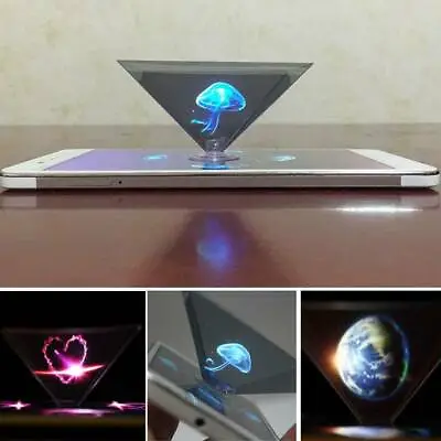 $1.93 • Buy HOT 3D Holographic Hologram Display Pyramid Projector Video Gift For Smart Phone