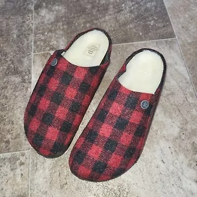 $65 • Buy Birkenstock NWT Zermatt Shearling Red Slip On Wool Lined Slipper