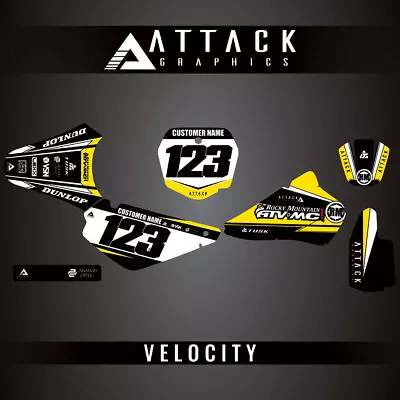 Attack Graphics Custom Velocity Complete Bike Graphics Kit For Suzuki RM85 2006 • $75.53