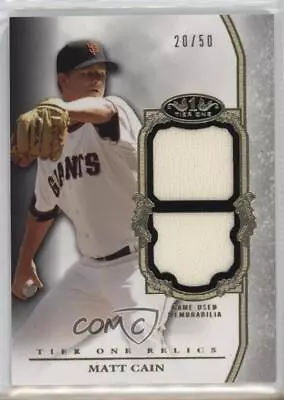 2013 Topps Tier One Relics Double /50 Matt Cain #TODR-MCN • $4.57