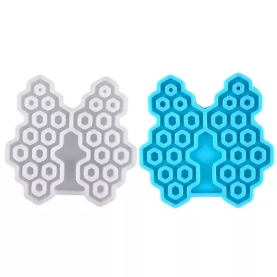 Honeycomb Shaped Earrings UV Epoxy Resin Mold Handmade Eardrop Silicone Mould • $6.53