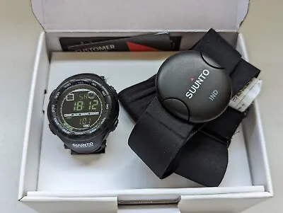 Black SUUNTO VECTOR HR Watch SS015301000 Heart Rate Monitor Manual W Battery • $179.95