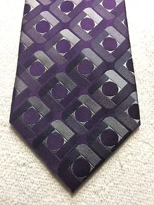 Van Heusen Mens Tie Purple With Gray 3.5 X 60 Nwot • $16.22