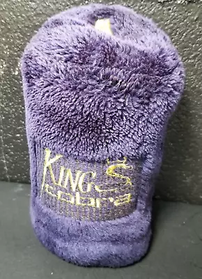 King Cobra Head Cover Golf Club Fuzzy Headcover Embroidered 1 Vtg Purple • $8.09