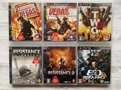 SONY PS3 Vegas 1  2 & Resistance 1 2 Army Of Two & Binary Domain Set From Japan • $93.73