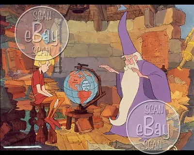 Rare! WALT DISNEY'S SWORD IN THE STONE Cartoon Color 8 X 10 Photo MERLIN & WART • $10.99