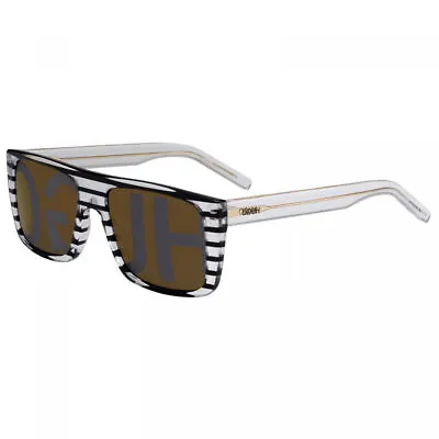 HUGO BOSS HG1002/S 33EOA Transparent/Grey 56-18-145 Sunglasses New Authentic • $48.89