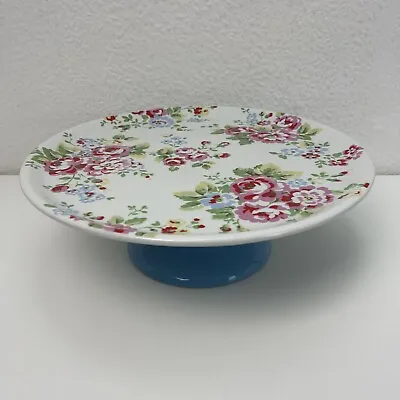 £36.99 • Buy Cath Kidston Single Tier Footed Cake Stand / Spray Flowers 12.25  Wide X 4  High