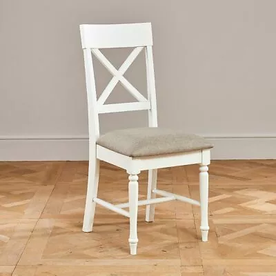 Wilmslow White Painted Dining Chair - WLM32 • £99