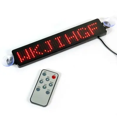 Car LED Message Display Board Sign Scrolling Screen Mini Advertising Board 12V • $28.70