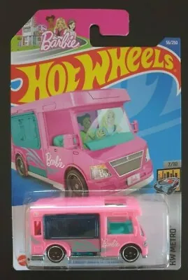 Hot Wheels 2022 Mainline Barbie Dream Camper Diecast Camper Van New • $12.90