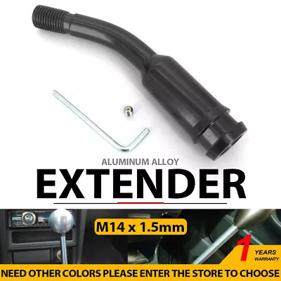 Black M14x1.5 Shift Knob Extension For Gear Shifter Lever 5.3inch 135mm Extender • $11.10