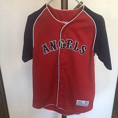 VLADIMIR GUERRERO Anaheim ANGELS True Fan SEWN Baseball Yth XL(16-18) Jersey Red • $24.99