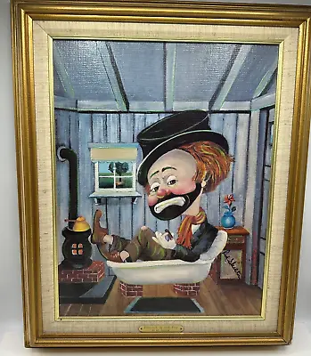 Freddie In The Tub Reproduction Red Skelton 575/5000 Signed Front & Back No COA • $250