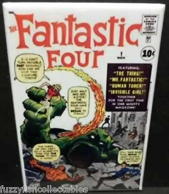 Fantastic Four #1 Vintage Comic Book Cover 2  X 3  Refrigerator Locker MAGNET • $6.95