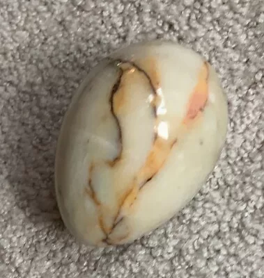 Egg Shape Stone Carve Vintage Marble Egg • $31.95