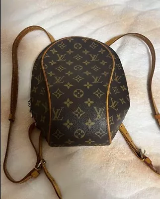 Louis Vuitton's Monogram Ellipse Backpack Brown Leather Canvas LV M51125 Used • £372.14