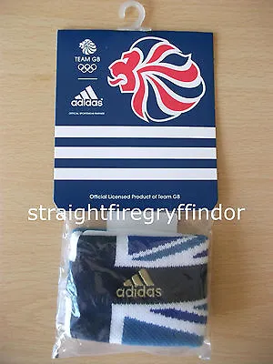 Official Adidas Olympics LONDON 2012 TEAM GB Gold Sweatband NEW Wristband • £4