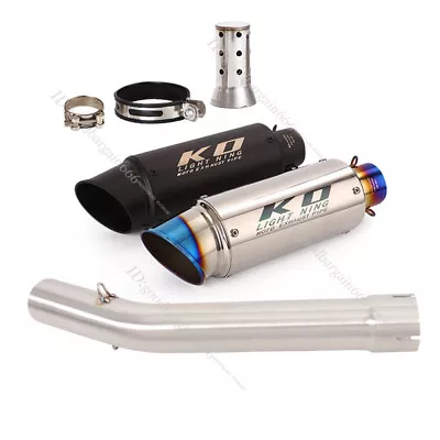 For Yamaha YZF R6 1998-2005 Slip-on Exhaust Set Link Pipe 51mm Muffler Escape • $160