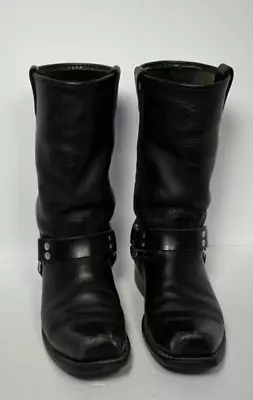 Harley Davidson Motorcycle Boots Mens (8)-(8.5)-(9) Eagle Harness Black Leather • $49.99