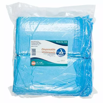 $21.51 • Buy Dynarex Disposable Underpad Fluff 17X24  1340 100 Pads