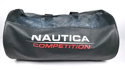 Nautica Competition Roll Mesh & Other? Black Duffel Bag Travel Gym 21x11x11 • $32