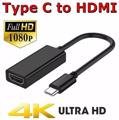 $8.95 • Buy Type C USB-C 3.1 To HDMI Adapter Cable Converter For MacBook ChromeBook Samsung