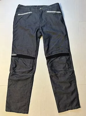Alpinestars Womens Jeans Size 12 (33x31) Motocross Racing Black Denim Ankle Zip • $37