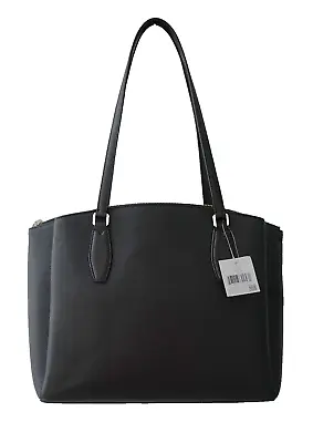 Kate Spade Monet Triple Compartment Black Pebble Leather Tote Shoulder Bag NEW • $123.24