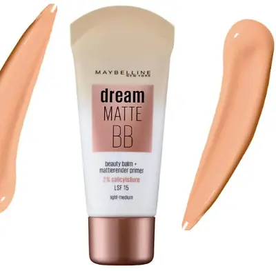 Maybelline Dream Matte BB 8in1 Beauty Balm + Mattifying Primer-Light/Medium • £9.60