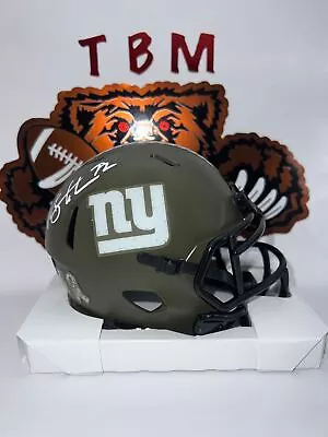 Michael Strahan Autographed New York Giants Salute Mini Helmet (Beckett) • $179