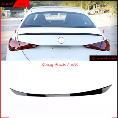 C63 Style Gloss Black Trunk Spoiler Wing For 21-2023 Mercedes Benz W206 C CLASS • $47.94