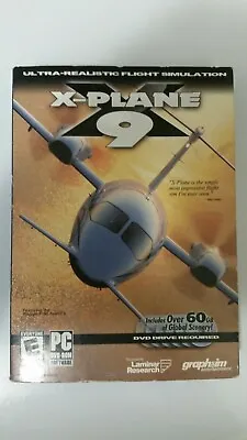 X-PLANE 9 Flight Simulator Software • PC DVD-ROM (6 Disc Set - 2009) With Manual • $16.99