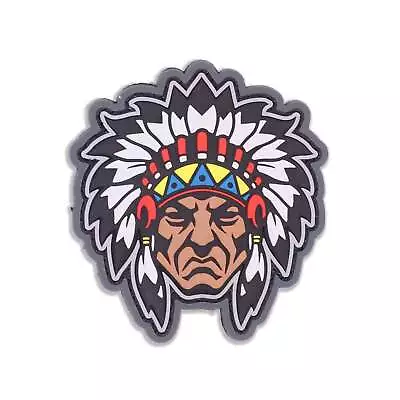 Mil-Spec Monkey Native American Warrior Head 1 Morale Patch • $10.99